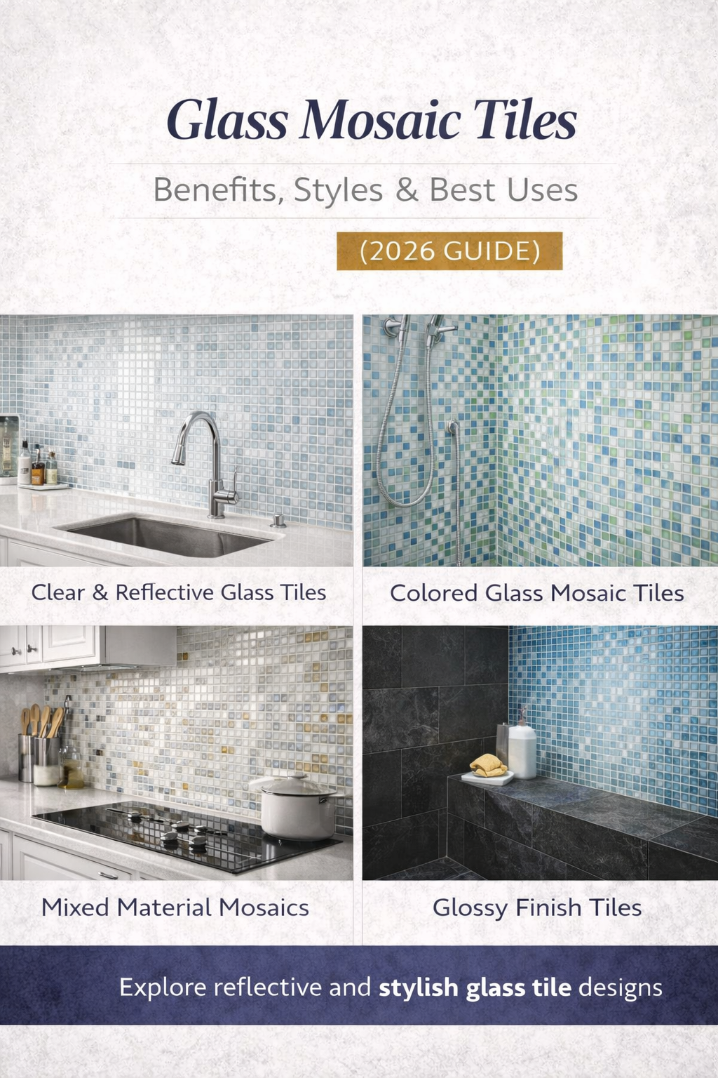 Glass Mosaic Tiles 2026 | Benefits, Styles & Ideas