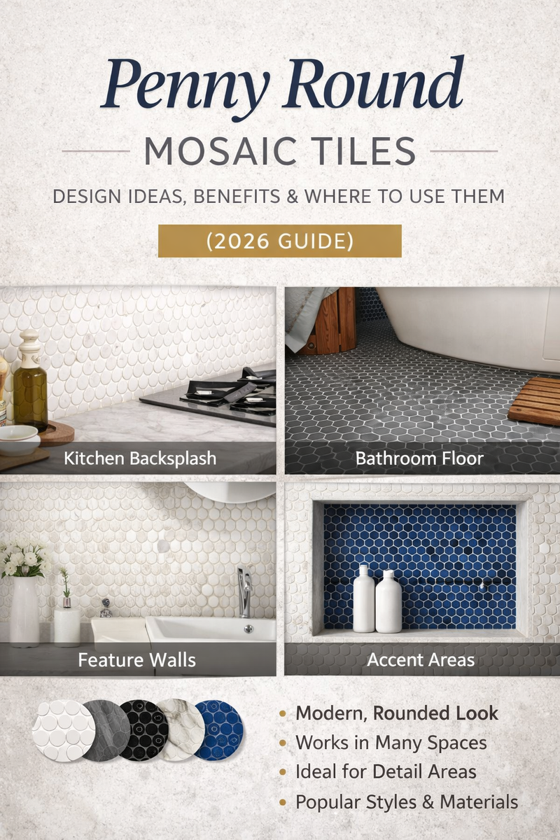 Penny Round Mosaic Tiles: Design Ideas, Benefits & Where to Use Them