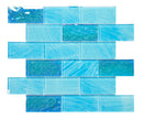 Crystal Aqua Amazon Maldives Green Glass Mosaic Tile