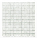 Crystal Aqua Soho White 1x1 Glass Mosaic Tile