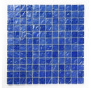 Crystal Aqua Soho Deep Blue 1x1 Glass Mosaic Tile