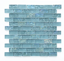 Crystal Aqua Soho Green 1x2 Glass Mosaic Tile