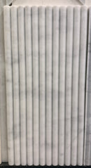 Bianco Mare Marble Fluted 12x24 Honed Tile - tilestate