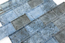 Crystal Aqua Diana Blue 2X3 Glass Mosaic Tile