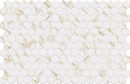 Hexa Calacatta Look Gold Matte Glass Mosaic Tile