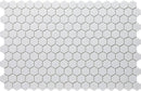 Hexa Neostone White Matte Glass Mosaic Tile