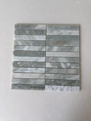 ROCKART GREEN MIX STACKED 12X12 MOSAIC