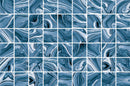 Modena Vogue Mexico Blue Glass Mosaic Tile