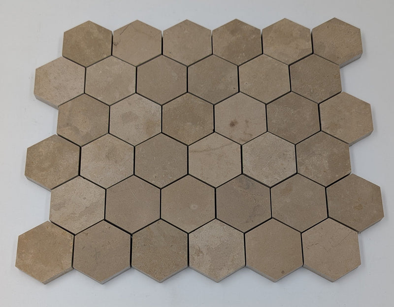 Nova Gold Limestone 2 Inch Honed Mosaic Tile