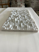 Ice White 6x12 3D Split Face Marble Tile