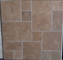 Noce Travertine Brushed and Chiseled Versailles Pattern Tile (French Pattern) - tilestate