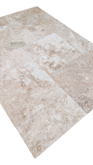 Cappuccino Marble Straight Edge Polished French Pattern Tile (Versailles Pattern)