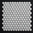 Cloud Penny Round Bubble Glass Mosaic Tile - MosaicBros.com