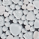 Cloud Pebble Random Sizes Marble Hearts Bubble Glass Mosaic Tile (Copy) - MosaicBros.com