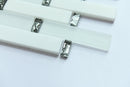 Glass Silver and White Marble Glass Mosaic Tile - MosaicBros.com