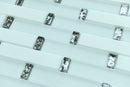 Glass Silver and White Marble Glass Mosaic Tile - MosaicBros.com