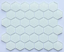 Super White 2” Hexagon Glass Mosaic Tile - MosaicBros.com
