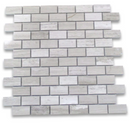 Haisa Light Marble 1x2 Honed Mosaic Tile - tilestate