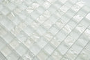 Crystal Aqua Soho White 1x1 Glass Mosaic Tile