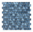 Crystal Aqua Stromboli Garden Blue Glass Mosaic Tile