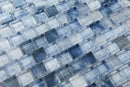 Crystal Aqua Stromboli Pronto Blue Glass Mosaic Tile