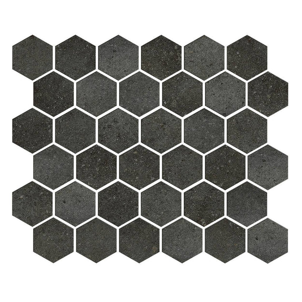 Iron 2″ Hexagon Mosaic Tile - tilestate
