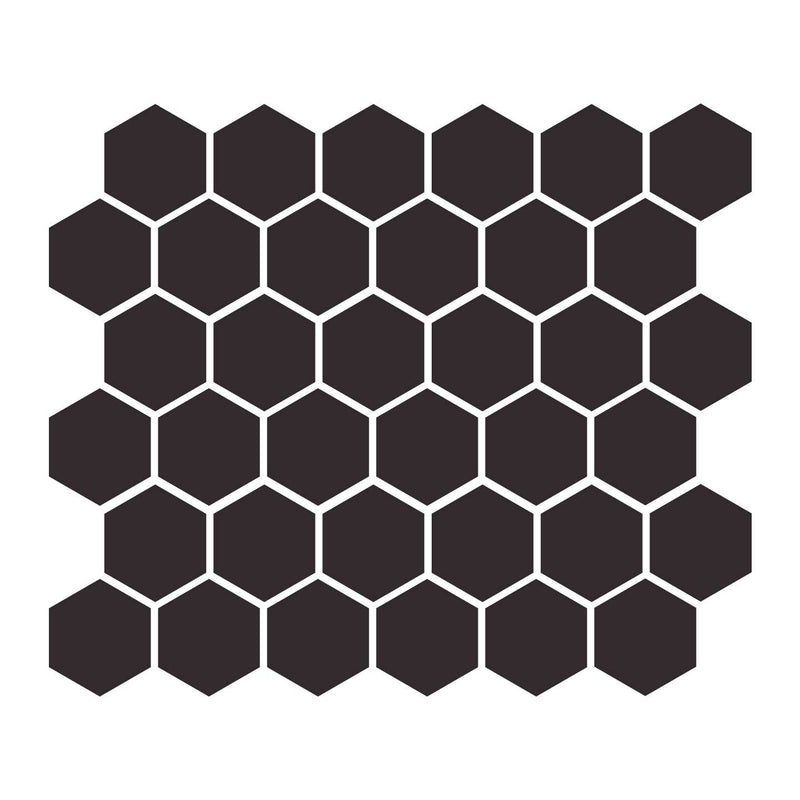 Charcoal 2″ Hexagon Matte Mosaic Tile - tilestate