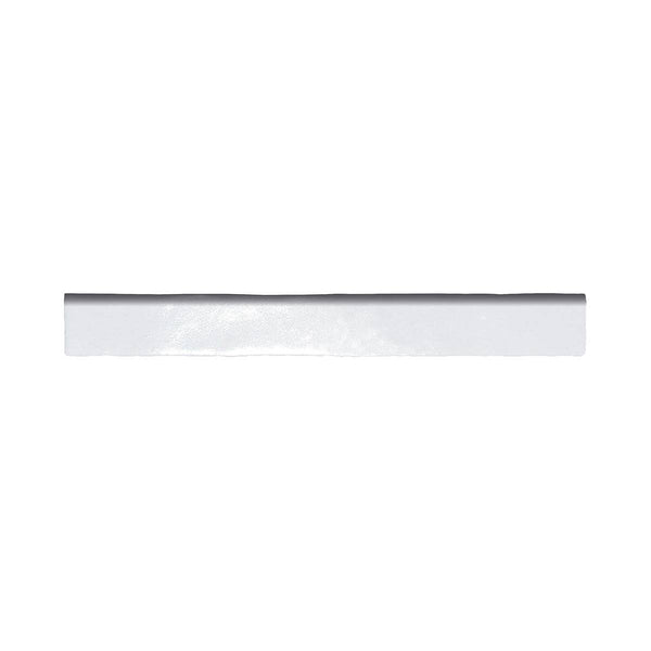 Sahara White 1x8 Bullnose Ceramic Trim - tilestate