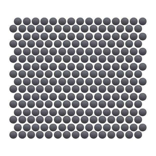 Carbon Penny Round Mosaic Tile - tilestate