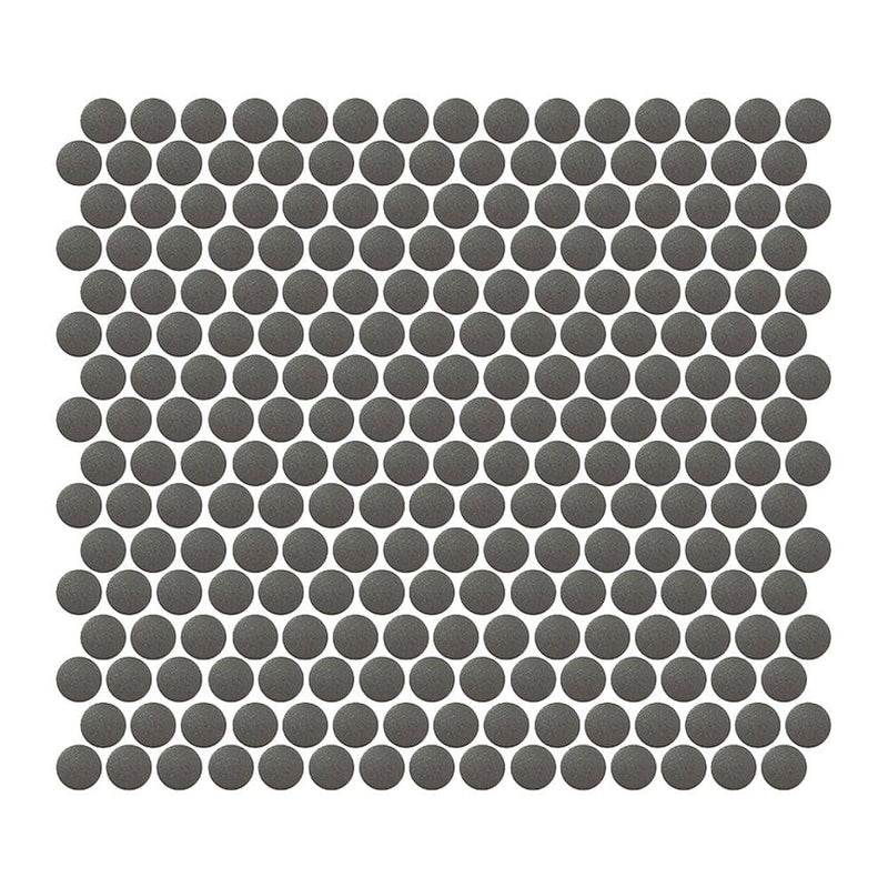 Lead Penny Round Mosaic Tile - tilestate