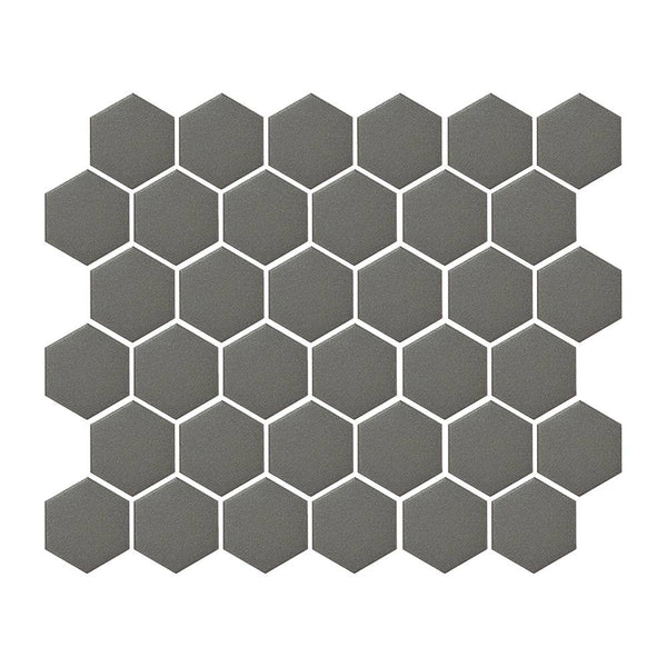 Lead Hexagon Mosaic Tile - tilestate