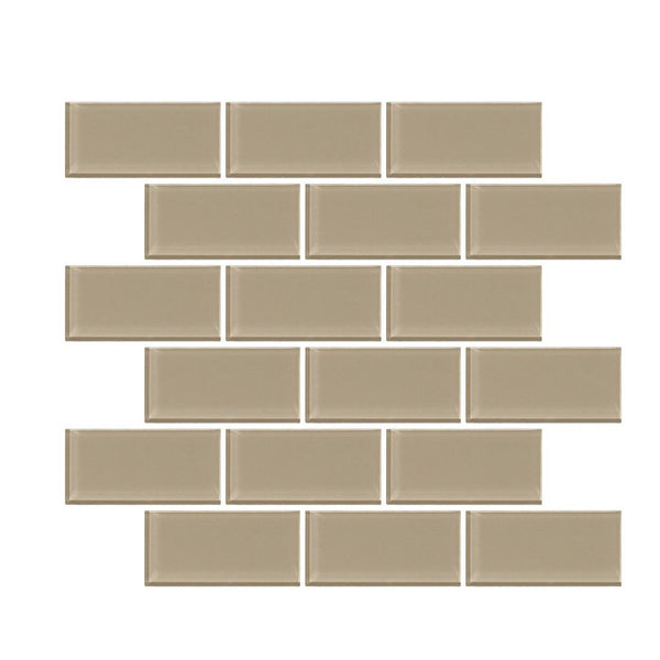 Beige 2x4 Random Mosaic Tile - tilestate