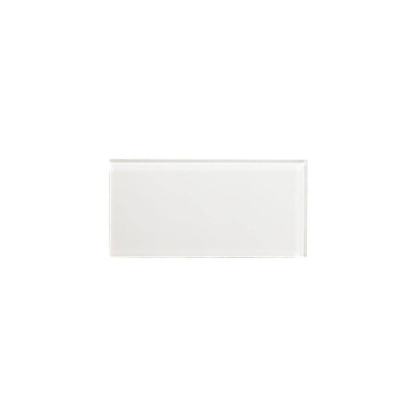 Bright White 3x6 Glass Tile - tilestate