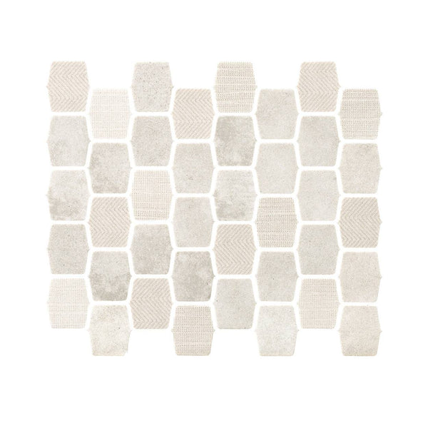 Ivory 2″ Lantern Mosaic Tile - tilestate