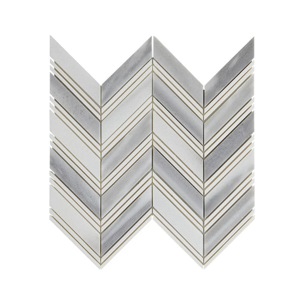 Skyline Chevron Mosaic Tile - tilestate