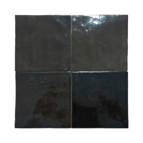 Berber Black 4x4 Ceramic Tile - tilestate