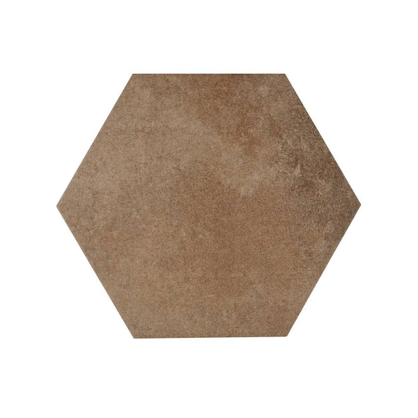 Brown 14x16 Hexagon Porcelain Tile - tilestate