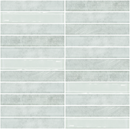 Roca Lux Harbor 12x12 stacked glass mosaic wall tile with a sleek, reflective surface and modern design.