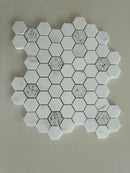 Premium Dolomite marble and terrazzo hexagon mosaic tile for residential and commercial spaces