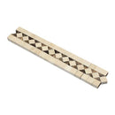 Crema Marfil Polished Marble BIAS Border w/ Emp. Dark Dots - tilestate