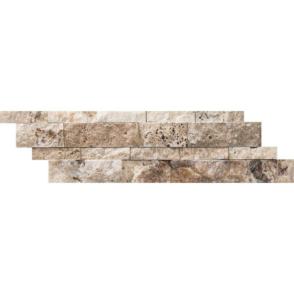 6x24 Split-faced Philadelphia Travertine Ledger Panel Stacked Stone For Outdoor and Fire Place - tilestate
