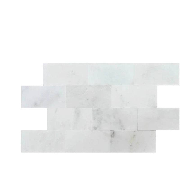 Asian Statuary (Oriental White) Marble 6x12 Honed Tile - tilestate