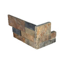 Gold Rush Slate 6x18 Stacked Stone Ledger Corner - tilestate