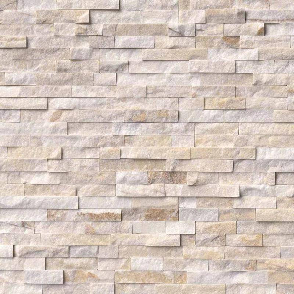 Arctic Gold 6x24 Stacked Stone Ledger Panel For Outdoor Wall and Fire Place - tilestate