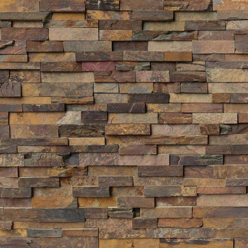 California Gold 6x24 Stacked Stone Ledger Panel | TileState
