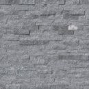 Glacial Gray Marble 6x24 Stacked Stone Ledger Panel - tilestate