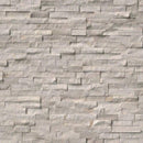 Haisa Light Marble 6x24 Split Face Stacked Stone Ledger Panel - tilestate