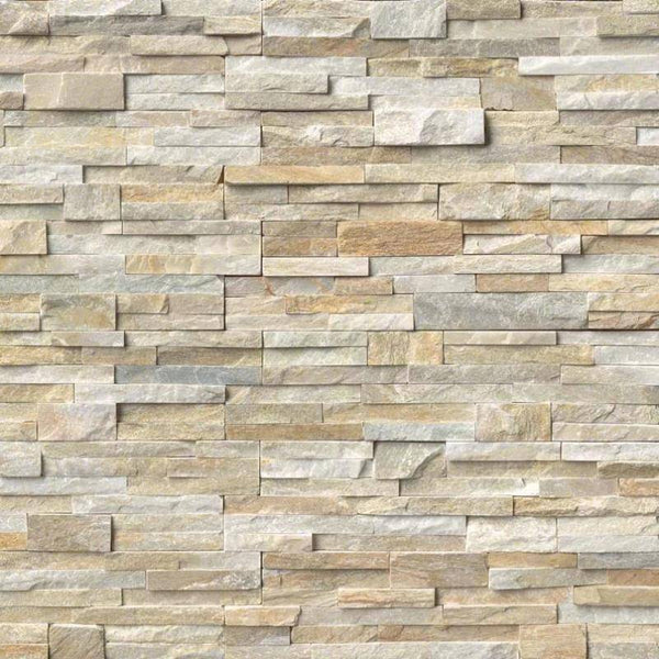 Honey Gold 6x24 Stacked Stone Ledger Panel - tilestate