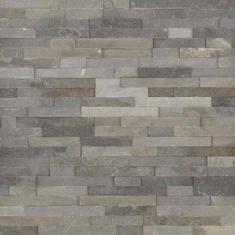 Sedona Gray 6x24 Stacked Stone Ledger Panel - tilestate