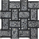CONTARINI Terrazzo, Dolomite, Black Limestone Mix Mosaic Tile - tilestate
